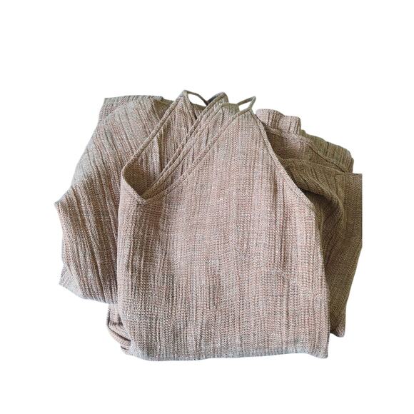 Jeana Sohn Brown Multicolor Linen Cotton Midi Dress Size 1 - Picture 9 of 10